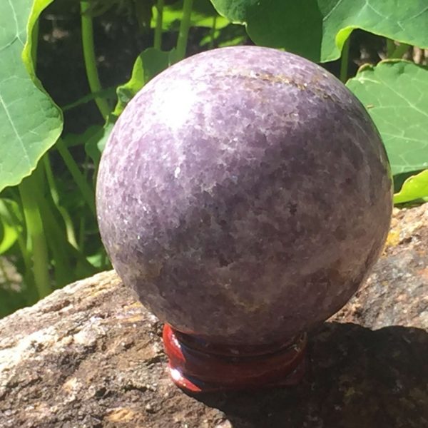 Lepidolite sphere - Image 2