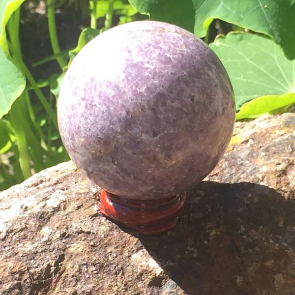 Lepidolite sphere - Image 3