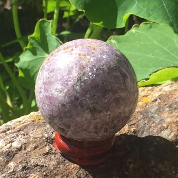 Lepidolite sphere - Image 2