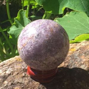 Lepidolite sphere