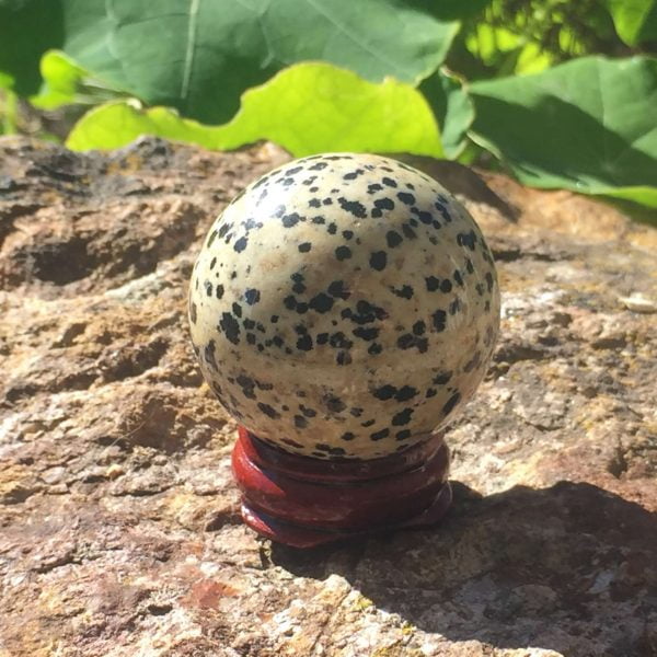 Dalmatian jasper sphere