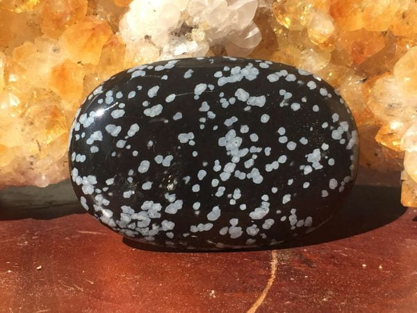 Snowflake obsidian soapstone