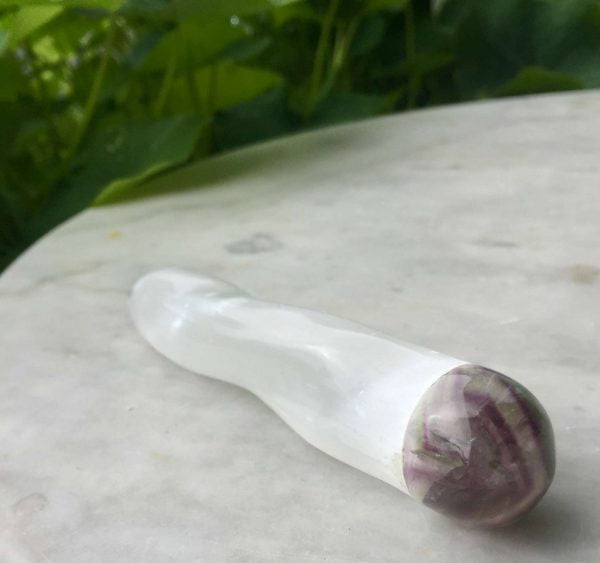 Fluorite and selenite massage wand - Image 2