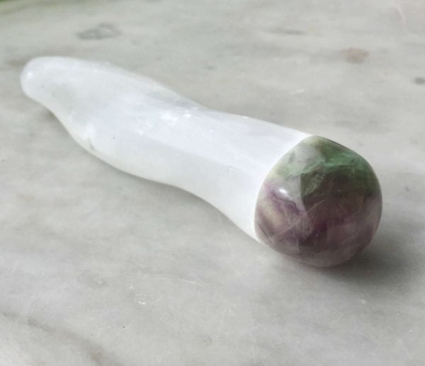Fluorite and selenite massage wand - Image 3