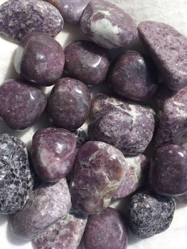 lepidolite tumblestones