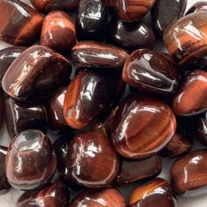 red tiger eye tumblestones