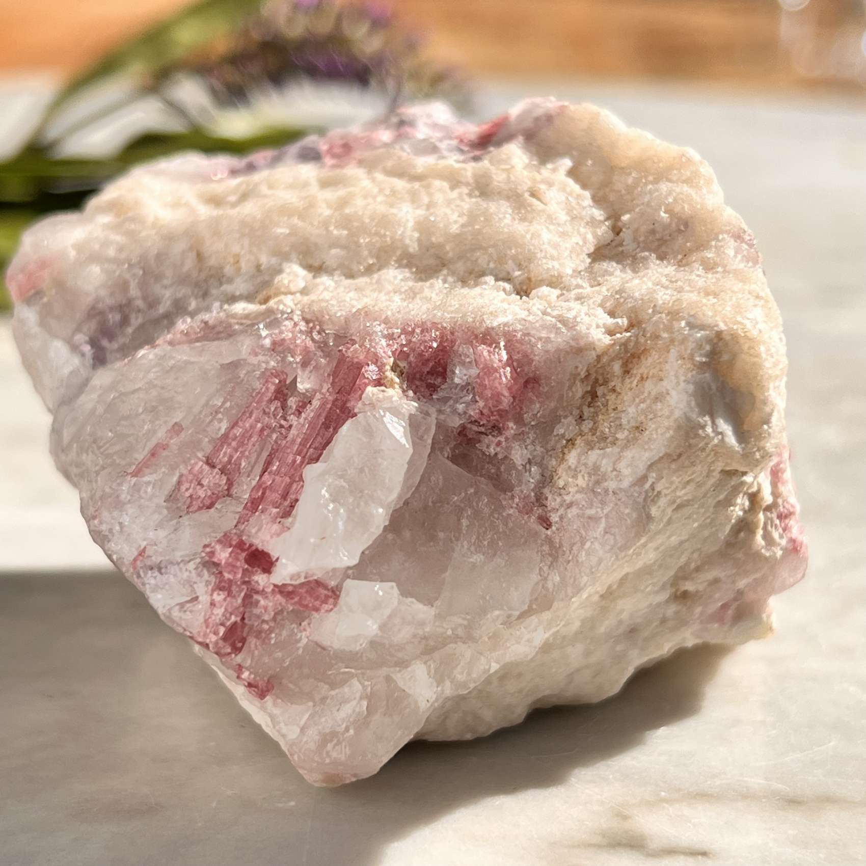 Pink tourmaline in quartz - Image 3