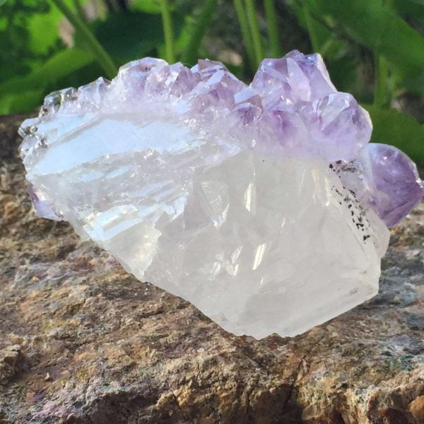 Amethyst on calcite - Image 7