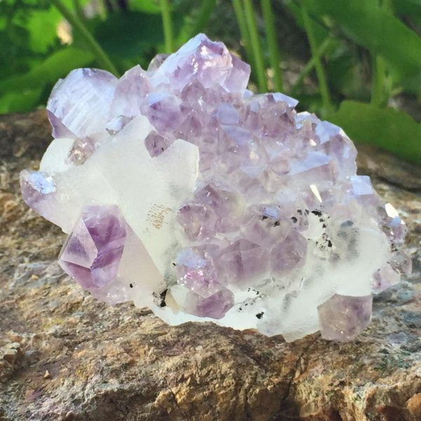 Amethyst on calcite - Image 4