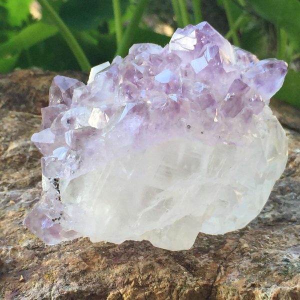 Amethyst on calcite - Image 3