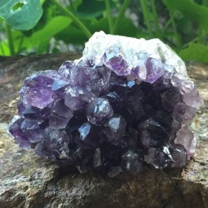 amethyst cluster with deep purple points