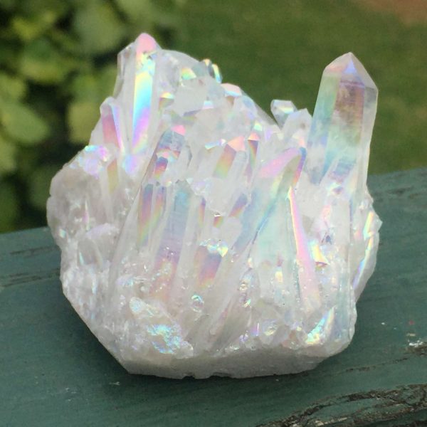 Angel aura quartz cluster