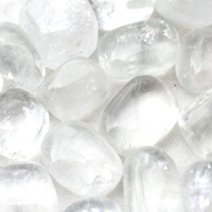 clear calcite tumblestones