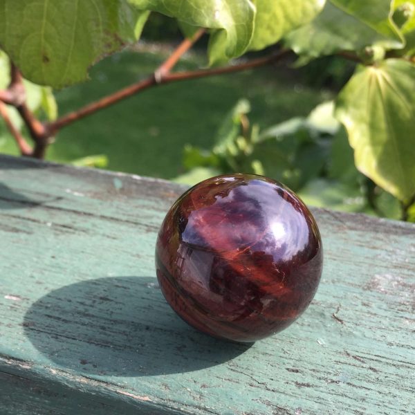 Red tiger eye sphere - Image 2