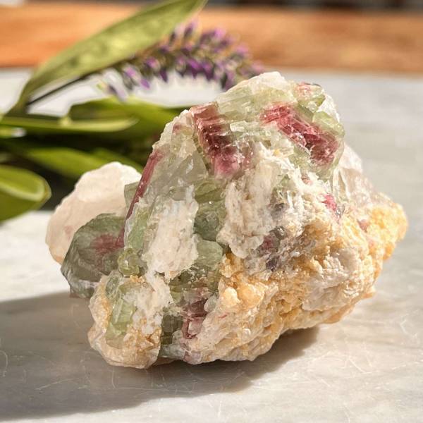 Watermelon tourmaline in quartz - Image 3