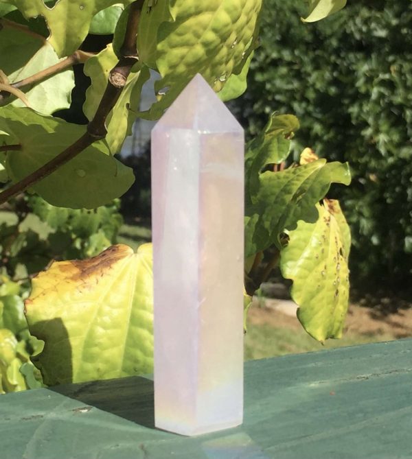 Angel aura rose quartz tower