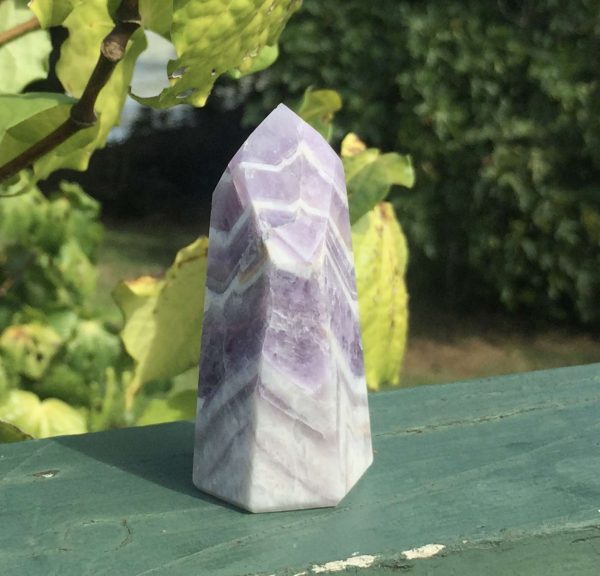 Chevron amethyst tower