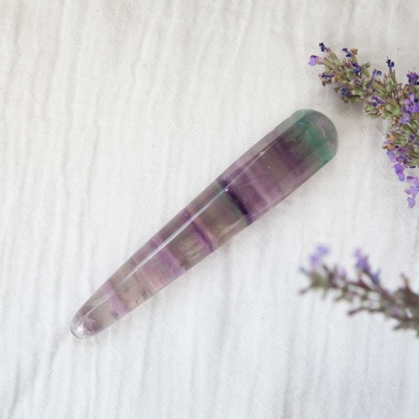 Fluorite massage wand