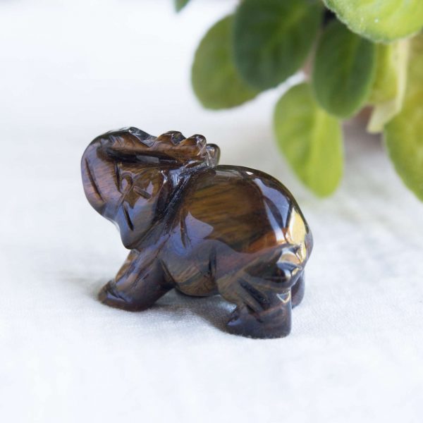Golden tiger eye elephant - Image 2