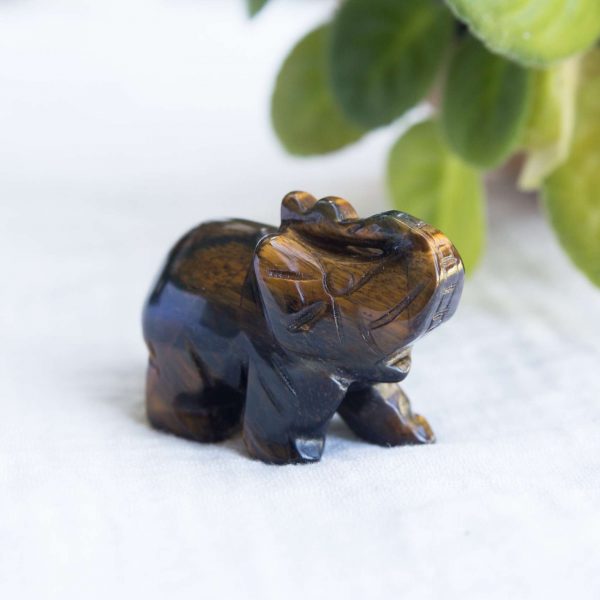 Golden tiger eye elephant - Image 3