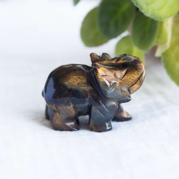 Golden tiger eye elephant - Image 4