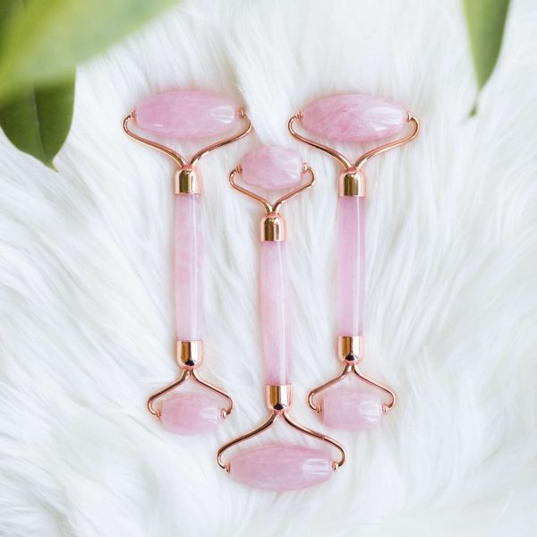 Rose quartz massage roller - Image 2
