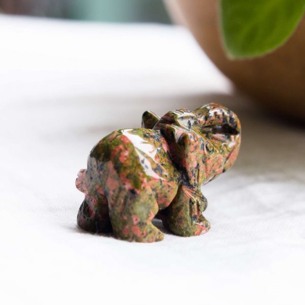 Unakite elephant - Image 4