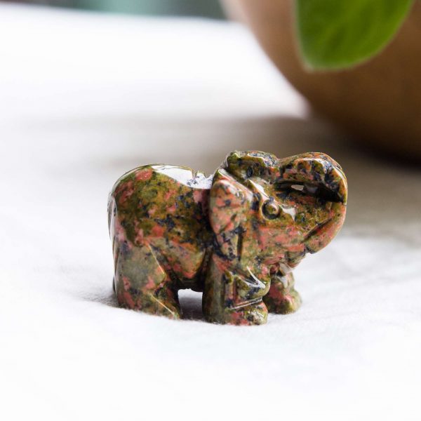 Unakite elephant - Image 3