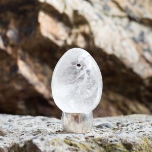 clear quartz yoni egg