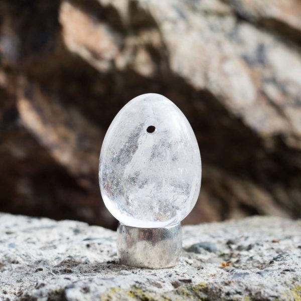 clear quartz yoni egg