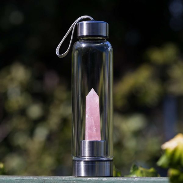 Rose quartz water bottle - Image 2