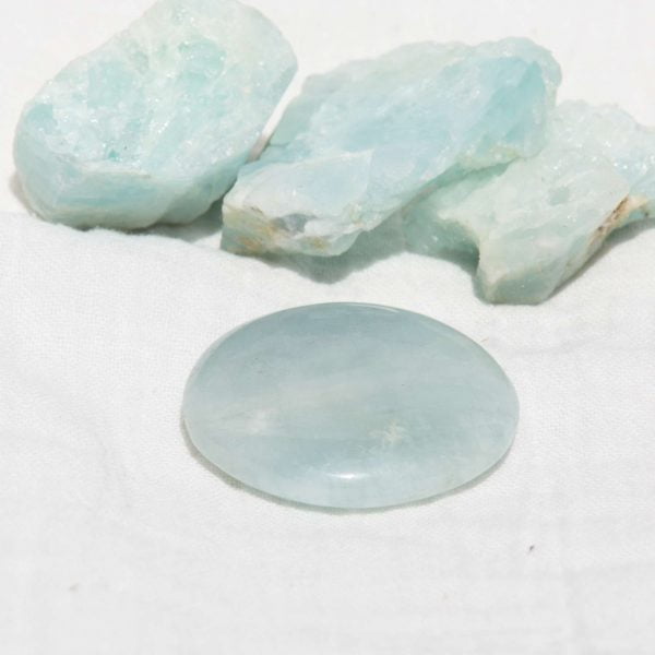 Aquamarine palmstone