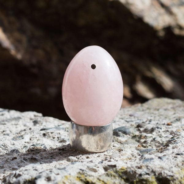 Rose quartz yoni egg