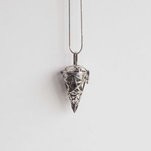 Conical gem cage with pentagram
