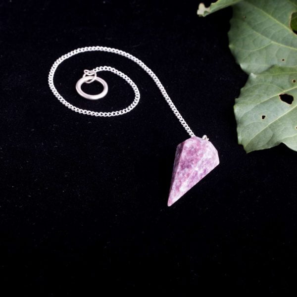 Lepidolite pendulum