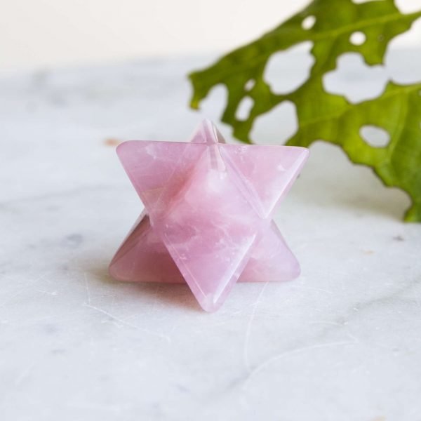 Rose quartz merkaba