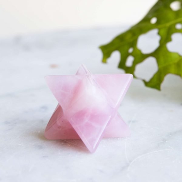 Rose quartz merkaba