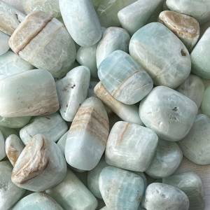 Caribbean calcite and aragonite tumblestones