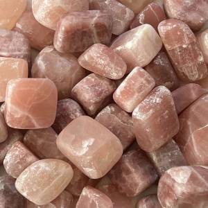 rose pink calcite tumblestones