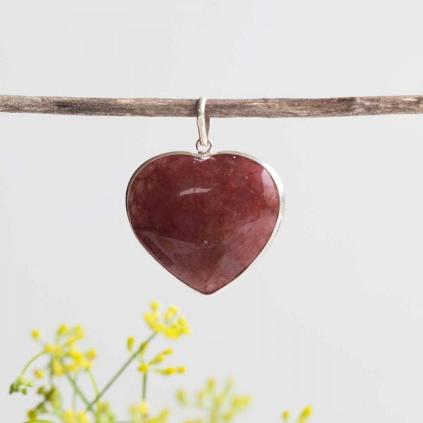 Strawberry quartz pendant - Image 2