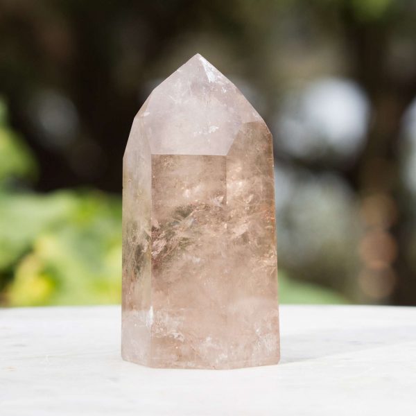 Smokey quartz tower