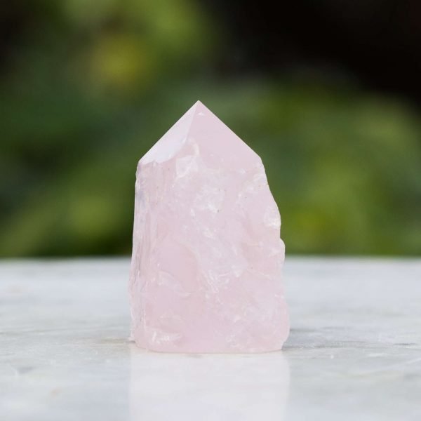 Rose quartz - part polished