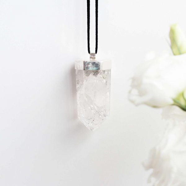 Crackled quartz pendant - Image 2