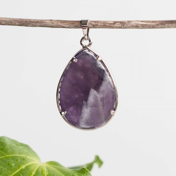 Chevron amethyst tree of life pendant - Image 2