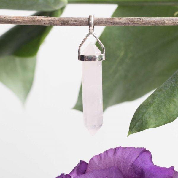 Rose quartz pendant
