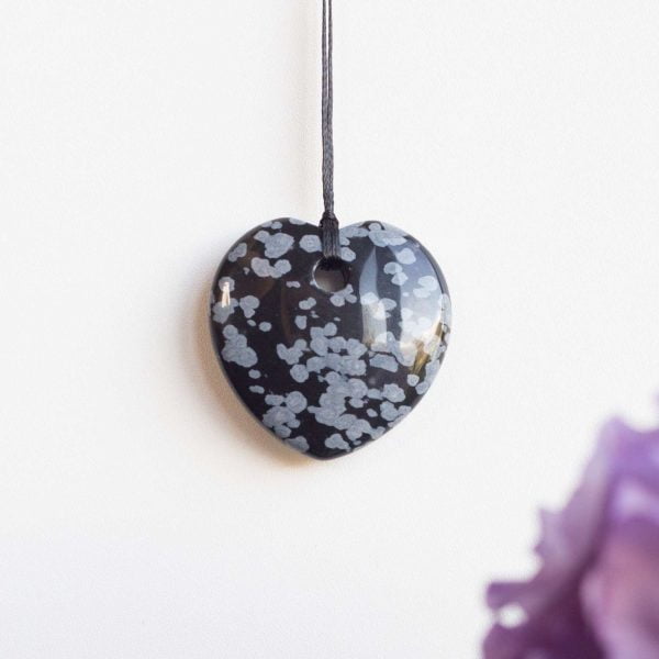 Snowflake obsidian pendant - Image 2