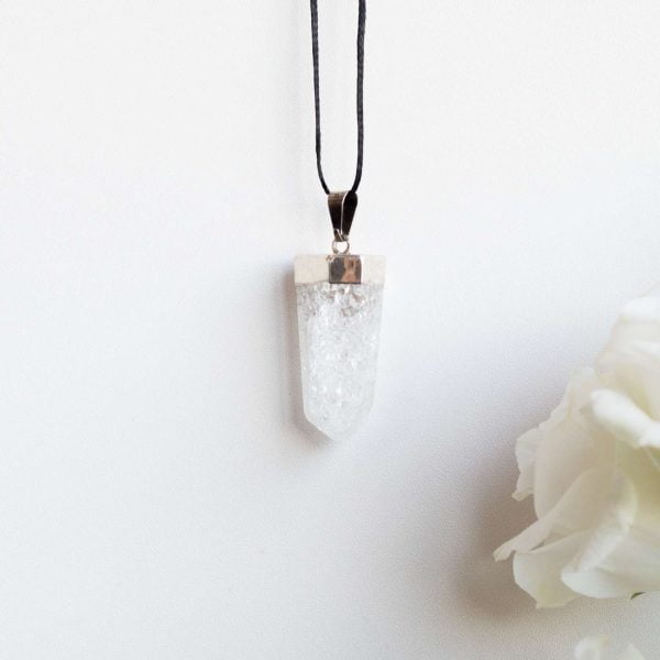 Crackled quartz pendant - Image 2