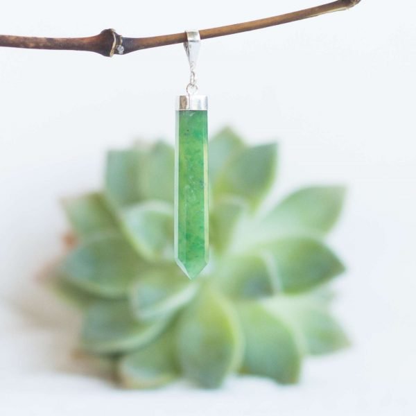 Grossular garnet pendant