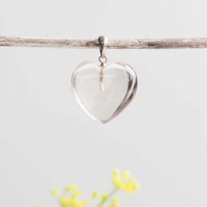 Smokey quartz heart pendant