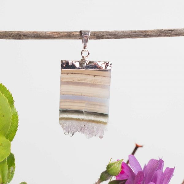 Amethyst agate pendant